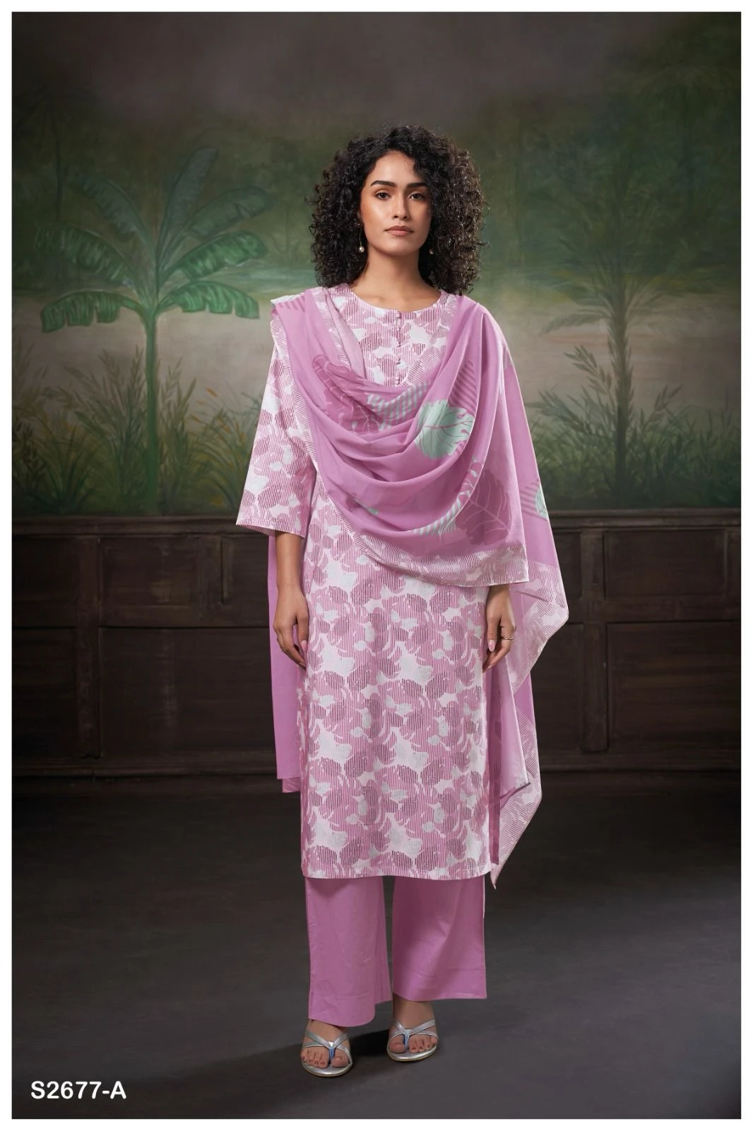 Ganga Ridah 2677 Premium Cotton Printed Wholesale Fancy Salwar Suit Catalog — Wholesale Salwar Suits, Ganga wholesale from Surat — view 4